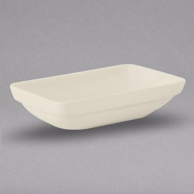 China Viable Tuxton BEB-110R 11 oz. Stackable Rectangular Eggshell China Bowl for sale