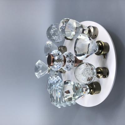 China Classic Minimalist ZELUAN China Factory Sales Crystal Window Curtain Rod Finials for sale