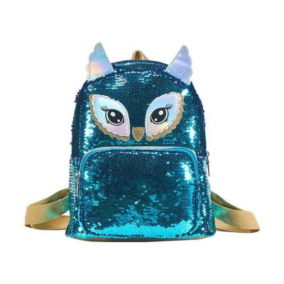 China Good Quality Sequin Panel Backpack Kindergarten School Backpack Little Kids Bagpack Nursery Kids Bag For 3-6 Years Old Boys Girls for sale