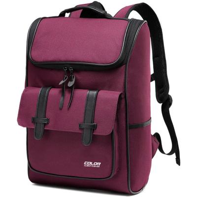 China High Quality Water Resistant Vintage Laptop Rucksack Business Backpack Daypack Fit 15.6 Inch Laptop Compartment for sale