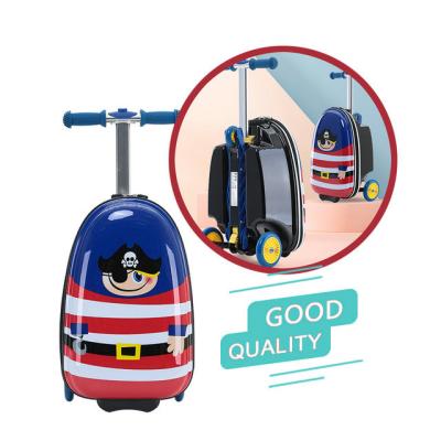 China Cute Animal Scooter Kids Fashion Ride Bag Kids Portable Chic Portable/Cute/Lightweight Scooter Suitcase For Kids For Travel Trip for sale