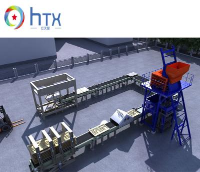 China 800-1000m2 automatische Holle Blokmachine, Productielijn van het de Pallet Concrete Blok van 12.7KW de Plastic Te koop