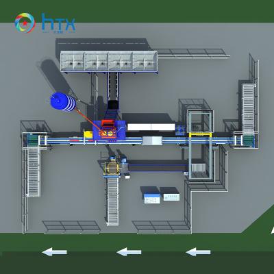 China Concrete Flagstone Production Line Ultra-High Performance Concrete Cladding Machine for sale