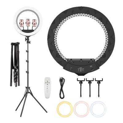 China PORTABLE Vlogging Live Video Ring Light 21 Inch Outdoor Commander 3 