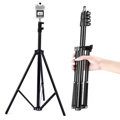 China PORTABLE Floor Standing 2.1m Flexible Tripod Stand Aluminum Thermometer Bracket Wall Mounted Holder for sale