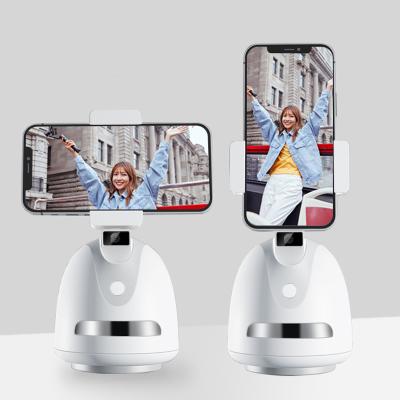 China Adjustable Custom Logo Available Portable Rechargeable 360 ​​Rotating Auto Face Smart Tracking Phone Holder RK-C87 for sale