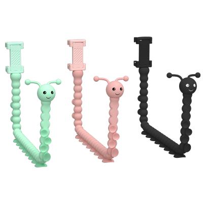 China 2nd Worm Mount Holder Bike Silicone Mobile Phone Bracket Lazy Rubber Lazy Bracket Long Flexible Arm Cells For Bed for sale