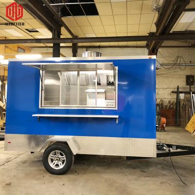 China New Design Fast Food Van Pizza Concession Food Trailer Mobile Kitchen Kiosk Hot Dog Ice Cream Truck Vegetable Processing Plant for sale