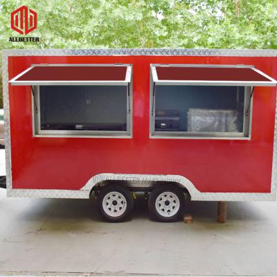 China Vegetable Processing Size Street Fast Food Carts USA Food Trailer Factory Customized Truck Mobile Food Carts For Sale for sale