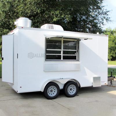 China Vegetable Processing Plant Concession Food Trailer Taco Waffle House Vneding Cart Hot Dog BBQ Kitchen Fast Food Cart Mobile Food Truck for sale