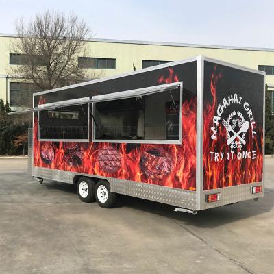 China Mobile vegetable processing plant concession bbq food trailer hot dog kiosk ice cream cart bread food truck kitchen equipment for sale