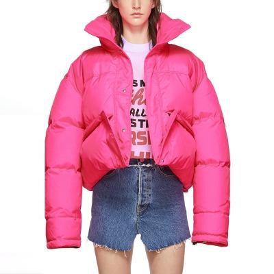 China High Quality Fashion Waterproof Custom Style Jacket Bubble Rose Women Stripper Coat for sale