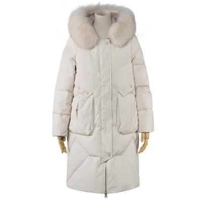 China Anti-Wrinkle Customized Coats Plus Size Puff Long Women Down Jackets for sale