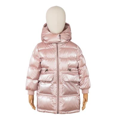 China Anti-wrinkle Shinny Children's Winter Padded Jacket Stripper Coat For 4-16 Years for sale