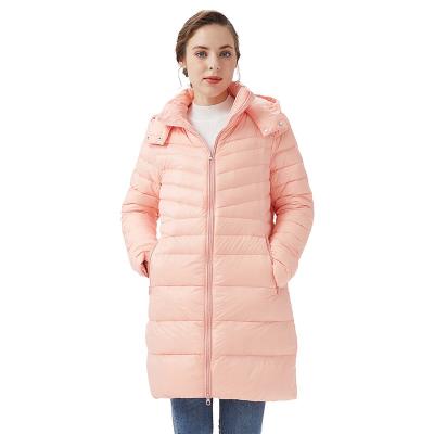 China Custom Waterproof Woman Winter Lightweight Down Jacket Stripper Coat Ladies Down Jacket for sale