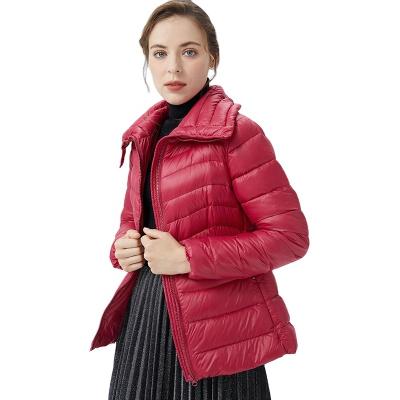 China Best Breathable Light Weight Hiking Jacket Custom Made Womens Down Jackets Winter Coats for sale