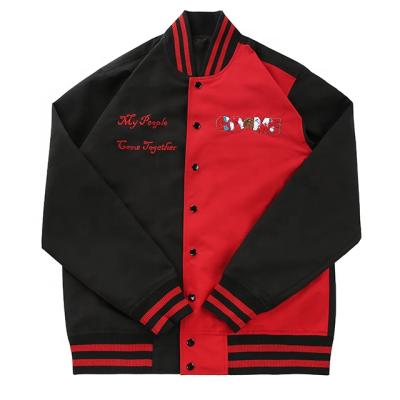 China Custom OEM Label And Logo Bomber Coat For Men QUICK DRY Varsity Jacket for sale