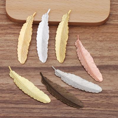 China brass bookmark metal bookmark feather shape quran bookmark for book for sale