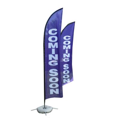 China Healthcare Institutes Outdoor Advertizing Event Custom Logo Teardrop Beach Flag Roadside Banner Company Promotional for sale