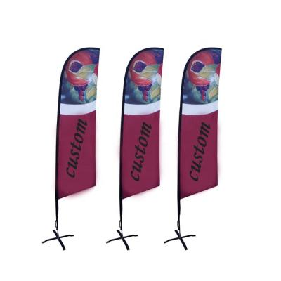 China Sports Club Factory Direct Custom Beach Flag Beach Flags Pole Advertising Beach Flag for sale