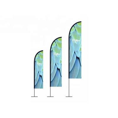 China Wholesale Outdoor Advertising Beach Banner Stand Flag Beach Sports Club Factory Custom Polyester Teardrop Beach Flag for sale