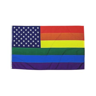 China Sports Club Free Shipping Gay Philadelphia Philly 90*150 LGBT Pride Peace Gay Rainbow Flag for sale