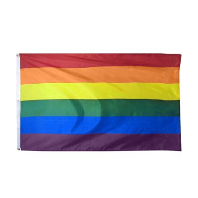 China Sports Club Sunset Pride Flag LGBT Factory Price Flag Home Decor 90x150cm Lesbian Rainbow Flag for sale