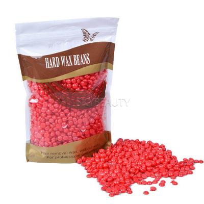 China Hair Removal 100g 300g 500g None Bikini Strip Hard Wax Hair Removal Hot Depilatory Wax Beans for sale