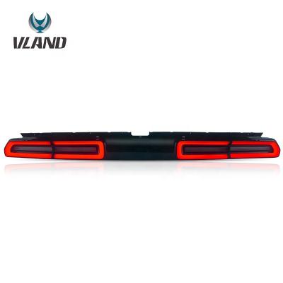 China Automobile Lamp VLAND Wholesale Sequential Tail Lights Full Led Tail Light 2008-2014 For Dodge Challenger for sale