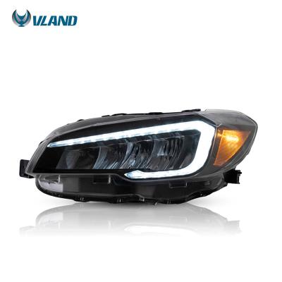 China Wholesale PC+ABS VLAND Full LED DRL With Lights STI Sequential Headlight 2015-2020 For Subaru WRX for sale