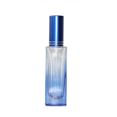 China Luxury Clear Glass Square Liquid Perfume Spray Perfume 30ML 50ML 100ML Bottle Press Spout Cosmetics Colors Printing for sale