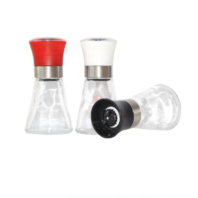 China Viable Manual Stainless Steel Pepper Mill Chilli Grinder Kitchen Supplies Creative Bottle Sesame Sea Salt Flour for sale