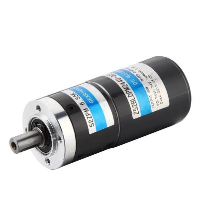 China Waterproof Customized High Torque 52mm 40W 60W 24V DC Brush Planetary Gear Motor For Chemical Pump Gearbox Ratio 3.65:1 - 392.98:1 for sale