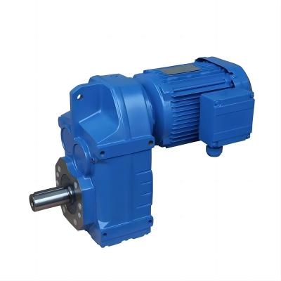 China Hotels F series high torque castion iron gear reduction motors helical shaft gearbox with OEM custom made F17/F27/F37/F47/F57/F67/F77/F87 for sale