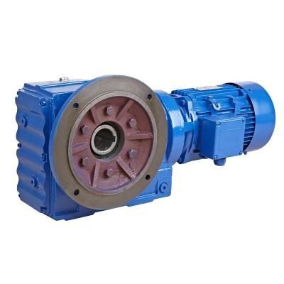 China K77 Worm K77 Helical Electric Bevel Gear Reducer Helical Motor AC Shaft Parallel Motor Hotels K Series Gear Transmission Helical Reduction Motor for sale