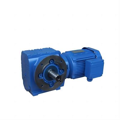 China Hotels S37- S97 Series Worm Machinery Repair Shops Helical Horizontal Type Gear Reduction Motor Supplier For Crane for sale