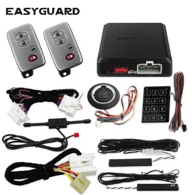 China Plug & Play PKE Entry Kit Easyguard Passive Keyless Remote Start Stop Entry Passive Keyless entry for toyota can bus car alarm for sale