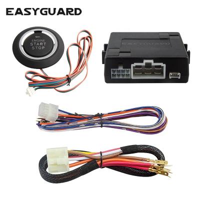 China Push button start EASYGUARD ES002-P2 engine start button, remote start optional for auto shift car, can work with original key DC12V for sale