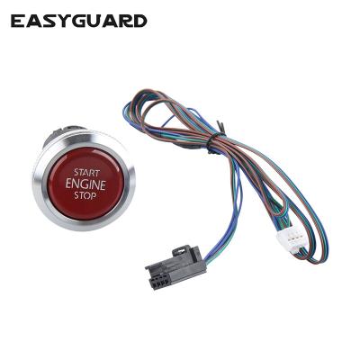 China Push button start stop replacement push start stop key for ec002 P4 series red universal style motor stop key for sale