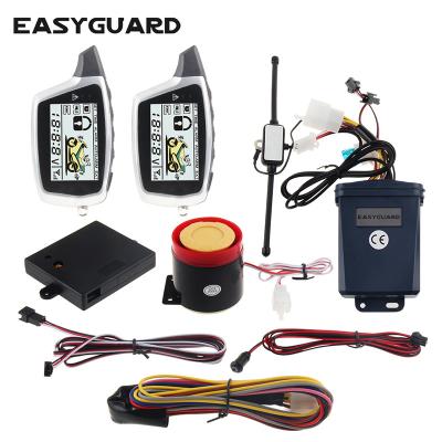 China 2 Way Motorcycle Alarm Motorcycle Alarm System With Microwave Detector Remote Engine Start for sale