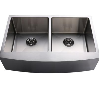 China Without Faucet Apron Stainless Steel Farmhouse Sink for sale