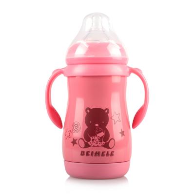 中国 BPA Free Degree 280ml Gravity Hot Sale Ball Drinking Straw Falling Wide - Caliber Breast Feeding Bottles 販売のため