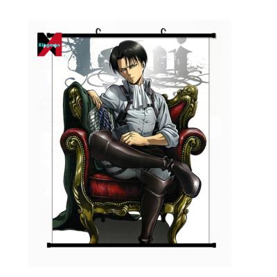 China Wholesale Popular Gift Shop Attack On Titan Posters Cartoon Wall Art Anime Wall Scrolls For Gift Shop for sale