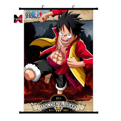 China Japan Anime One Piece One Piece Anime Art Wall Scroll Digital Printing Poster For Home Wall Window Decoration for sale