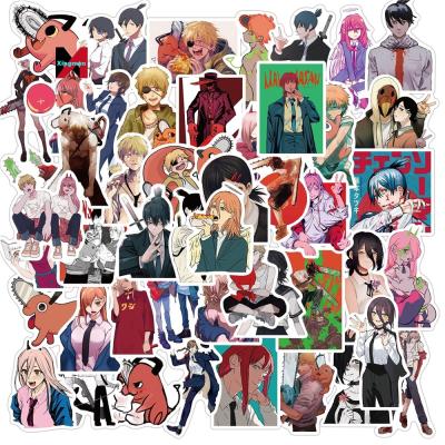 China New Japan Anime Chainsaw Man Sticker 50Pcs Decorative Waterproof PVC Stickers for sale