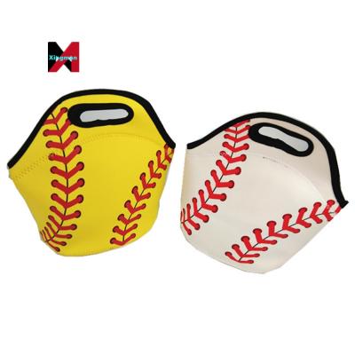 China RTS Waterproof Hot Sale Baseball Neoprene Tote Lunch Food Cooler Bag Eco-friendly Waterproof Insulated Cooler Bag for sale