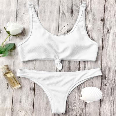 China 2022 Non-Toxic White Women Tank Top Bikini Swimsuit Bikinis Swimwear for sale