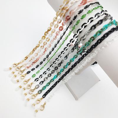 China Trendy Jewelry Factory Supply Fashion All-match Glasses Chain Acrylic Glass Jewelry Link Chain for sale