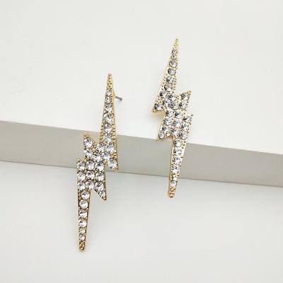 China FASHIONABLE Fashion Lightning Bolt Personality Fashion Hot Selling Creative Geometric Stud Earrings for sale