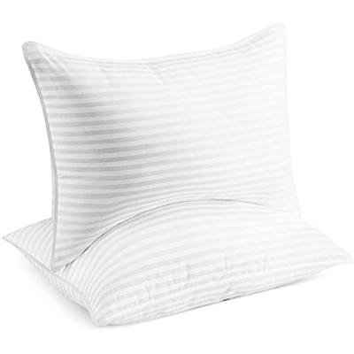 China TOPGREEN Wholesale 100% Polyester Soft Anti-Static Filling With Cotton Cover Cheap Cushion Insert Washable White Polyester Pillow for sale